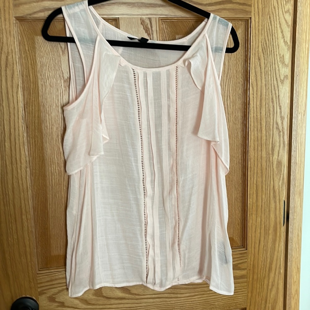 Zac and Rachel blush tank/ flowy sleeves size L like new